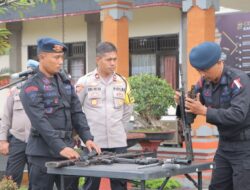 Polres Bangli, Gelar Latihan Kemampuan Penggunaan Senpi