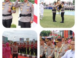 Prosesi Serah Terima Pataka ‘Atidhira Wira Bhakti’ Tandai Beralihnya Tampuk Kepemimpinan Polda Sumsel