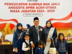Toke Jafar Atau M. Jafar, ST Dilantik Jadi Anggota DPRK Aceh Utara, 02 September 2024