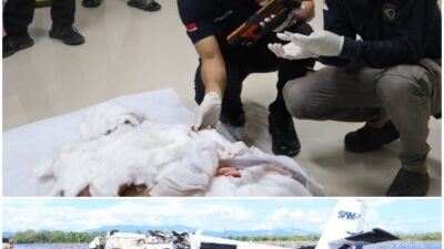 Polda Gorontalo Kerahkan Tim Inafis, Lakukan Identifikasi Korban Pesawat Jatuh di Pohuwato