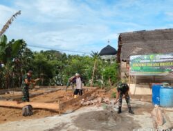 Satgas TMMD Ke 122 Kodim 0103 Aceh Utara Mulai Bangun Pondasi RTLH.