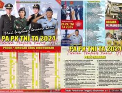 Pendaftaran Pa PK TNI 2024 Mendekati Batas Akhir