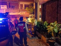 Sat Samapta Polres Karangasem, Tingkatkan Giat Patroli Blue Light Patrol Sambangi Kancab BRI Amlapura