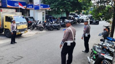 Polres Karangasem, Tingkatkan Pengaturan Arus Lalu Lintas di Titik Rawan