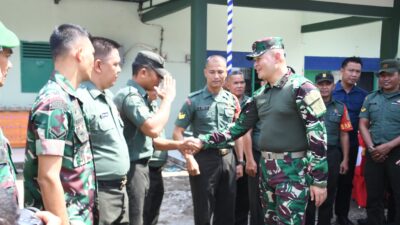 Danrem 044/Gapo Rajut Silaturahmi dengan anggota Koramil Gunung Megang