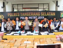 Ungkap Penyalahgunaan Narkotika, Polres Tangsel Sita 642 Kg Ganja, 7,8 Kg Sabu dan 1,1 Kg MDMA