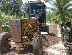 Satgas TMMD Ke 122 Kodim 0103/Aceh Utara Mulai Pacu Pengerasan Jalan.