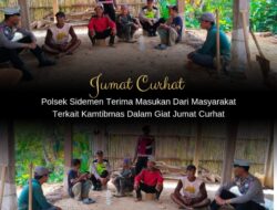 Polsek Sidemen Terima Masukan Dari Masyarakat, Terkait Kamtibmas dalam Giat Jum’at Curhat
