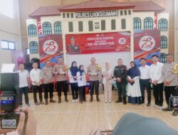 HUT ke-73 Humas Polri, Polres Lhokseumawe Kumpulkan 125 Kantong Darah