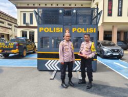 Polres Lhokseumawe Terima Kendaraan Taktis Telehandler dari Korps Sabhara Polri untuk Pengamanan Unjuk Rasa