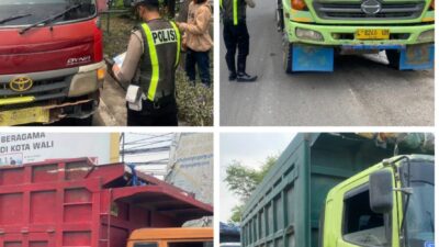 Operasi Zebra Semeru 2024, Satlantas Polres Gresik Tindak Puluhan Truck di Jalur Utara