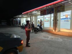 Polsek Bebandem Menghimbau Waspada Kejahatan Curas, Curat, dan Curanmor di Wilkum Bebandem dalam Patroli Blue Light Patrol