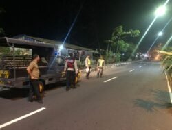 Blue Light Patrol Polsek Bebandem, Cegah Gangguan Kriminalitas Pada Jam Rawan Ciptakan Situasi Yang Aman Dan Kondusif Menjelang Pilkada 2024