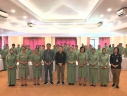 Ketua Persit KCK Cabang XXXVI Kodim 1617/Jembrana, Hadiri Sosialisasi Segmen Pemilih Perempuan Pada Pilkada Serentak Tahun 2024