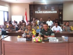 Kapolres Karangasem, Ikuti Vicon Kapolri Bahas Kesiapan Pengamanan Pilkada 2024