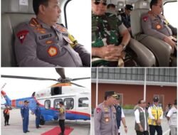 Kapolri dan Panglima TNI dan Para Menteri, Pantau Jalur Mudik Melalui Via Udara, Pastikan Lalu Lintas Lancar