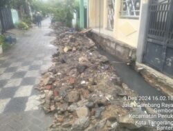 Proyek Drainase Di Perum Wisma Harapan RT 04/9 Diduga Terbengkalai