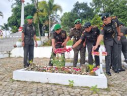 Peringati Hari Juang TNI AD Ke-79 Kodim 0106/Ateng Gelar Ziarah Ke TMP Reje Bukit