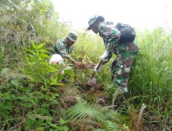 Kodim 0106/Ateng Gelar Penghijauan, Dalam Rangka Peringatan Hari Juang Kartika TNI AD Ke – 79 Tahun 2024