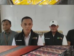 Satpol PP Majalengka Bersama Satgas Sita Ribuan Rokok Ilegal