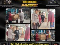 Bhabinkamtibmas Polsek Sungsang Bantu Peti Jenazah Untuk Warga Kurang Mampu.