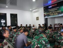 Prajurit Kodim 0103/Aceh Utara Doa Bersama Peringati Hari Juang Kartika.
