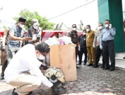 Wakapolres Aceh Timur Hadiri Pemusnahan Barang Bukti di Kejaksaan Negeri Aceh Timur