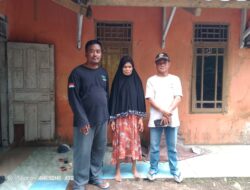 Kebahagiaan Nampak Jelas di Wajah IBu Junariah Janda Anak Satu, Berkat Bantuan Dari Relawan
