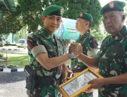 Komandan Kodim 0422/Lampung Barat Pimpin Tradisi Pelepasan 2 Perwira Terbaik