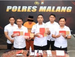 Polisi Tahan Oknum Kades di Malang, Gelapkan Uang Warga Modus Bebaskan Tersangka Perjudian