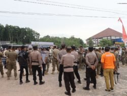Tim Gabungan Polres Mesuji Aman Kan Aksi Damai Di Kantor Pemkab Mesuji