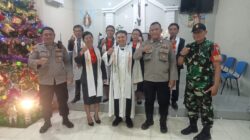 Babinsa Cerme Laksanakan Pengamanan Ibadah Natal di Gereja-Gereja Wilayah Binaan