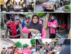 Polres Brebes Bantu Warga Terdampak Banjir, Buka Dapur Umum, 3.000 Paket Nasi Dibagikan 