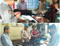 Kapolsek Padangbai Cek Senpi Inventaris Polsek, Pastikan Kelayakan dan Kesiapan Operasional