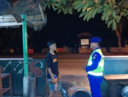 Sat Polairud Gelar Blue Light Patrol Wilayah Obyek Wisata, Memastikan Situasi Kamtibmas di Wilkum Polres Karangasem