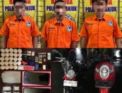 Polres Nganjuk Gagalkan Peredaran Narkotika dan Okerbaya, Empat Pelaku  Ditangkap