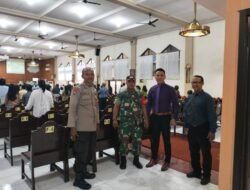 Babinsa Koramil 0830/03 Pabean Cantian Pantau dan Amankan Ibadah Gereja