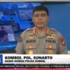 Kabid Humas Polda Sumsel Kombes Pol Sunarto jadi Pembawa Berita Di TVRI Sumsel