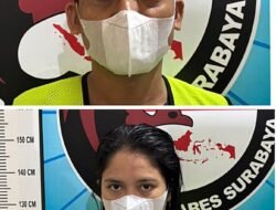 Pasutri Asal Sidotopo Ditangkap Saat Edarkan Sabu Puluhan Paket Diamankan