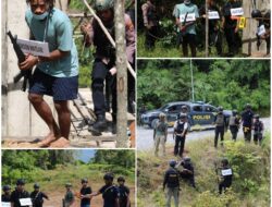 Satgas Ops Damai Cartenz Secara Profesional Gelar Rekonstruksi, Keterlibatan Nikson Matuan Saat Penembakan Anggota Brimob
