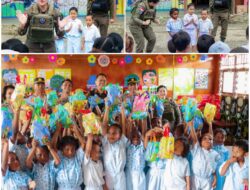Hadirkan Senyuman di TK Negeri Pembina Oksibil, Satgas Ops Damai Cartenz-2025 Bangkitkan Semangat Anak-Anak Papua