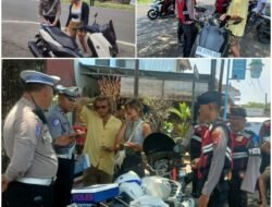 Selama Pelaksanaan Operasi Keselamatan Agung 2025, Polres Jembrana Berikan Teguran Humanis kepada Para Pelanggar