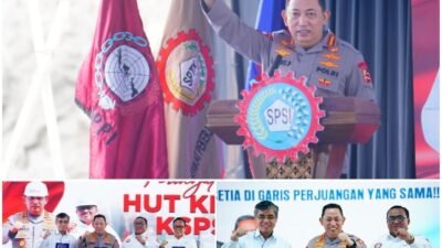 Kapolri Hadiri HUT ke-52 KSPSI, Apresiasi Perjuangan Kalangan Buruh
