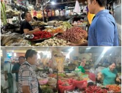 Sat Intelkam Polres Karangasem  Memonitoring Stok dan Harga Bapokting di Pasar Umum Amlapura