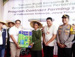 Tanam Padi Bersama : Pemkab Sidoarjo Siap Dukung Program Contract Farming DKI Jakarta Dengan Jatim