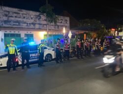 Polres Nganjuk Gelar Patroli Skala Besar Jelang dan Pasca Pembacaan Putusan MK PHPU Pilkada 2024