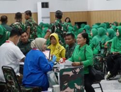 Aksi Kemanusiaan HUT ke-79 Persit KCK di Madiun