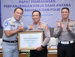 Perpanjangan Nota Kesepahaman dan Perjanjian Kerja Sama PT Jasa Raharja dengan POLRI Untuk Meningkatkan Kepatuhan, Keselamatan Masyarakat di Bidang Transportasi, dan Pelayanan Santunan