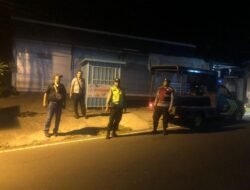 Antisipasi Gangguan Kamtibmas Malam Hari, Polsek Bebandem Gelar Blue Light Patrol