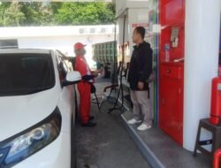 Antisipasi Penyalahgunaan BBM Bersubsidi. Sat Intelkam Polres Karangasem, Memonitoring Beberapa SPBU di Kabupaten Karangasem